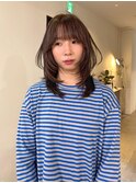 佐賀/大人かわいいレイヤーカット/くすみカラー/オリーブカラー