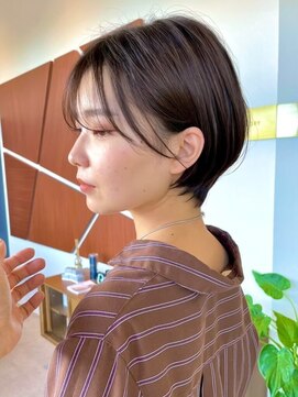 ヘッズ 高木瀬店(HEADS) ショートカット 顔周りカット 20代 ブラウンカラー 髪質改善