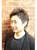 無造作ショート【五反田】<理容室/メンズ/ショート/個室>