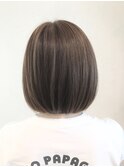 ボブ×ミルクティーグレージュ【表原 巧】