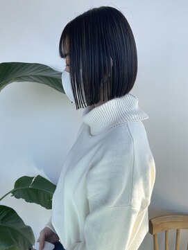 シェル 津山の手店(shel) mini bob20代30代大人可愛い小顔ショートカット前下がり