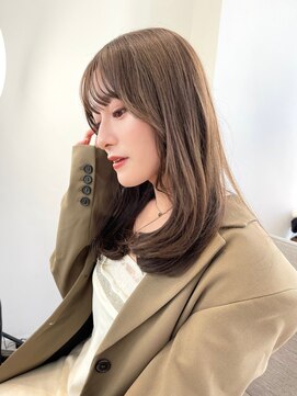 ノク(nok) シアブラウン_くびれレイヤーベージュアッシュグレージュ