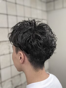 ヒロギンザ 新橋日比谷口店(HIRO GINZA) 前髪かきあげリバースパーマスタイル