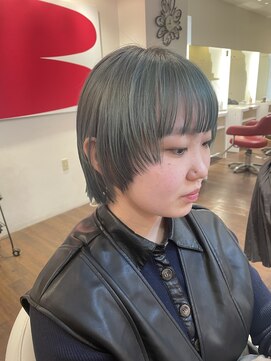 キングダム 元町店(KINGDOM) ストレートボブ × フェイスレイヤーstyle