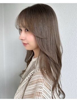 クラルス バイ アルティナ 溝の口店(Clarus by artina) カーキベージュ_アッシュオリーブレイヤーロンググレーベージュ2