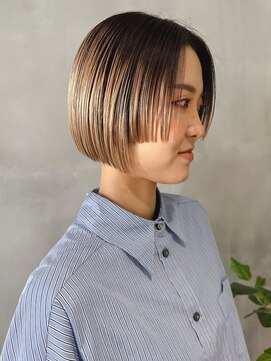 ハウ 心斎橋(how) ミニボブ/ショート/ショートヘア/前下がりボブ/ぱつっとボブ