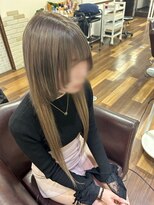 アーチフォーヘア 心斎橋店(a-rch for hair) エクステと顔周りカットでロングウルフ風