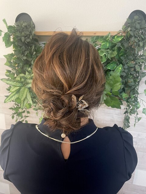 アップスタイル シニヨン 【立川 ヘアセット ヘアアレンジ】