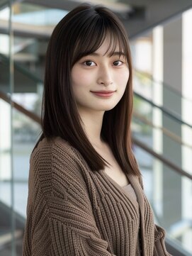 アルトリスト(Altruist Aging×HAIR&SPA) ★ダークアッシュ大人ガーリーボブ着物ミディアムレイヤーカット