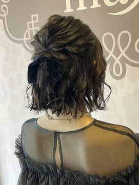 ディルガ ワッセ店(DILGA) ハーフアップ お呼ばれアレンジ