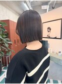 切りっぱなしミニボブ(20代/30代/ベージュ/グレージュ)MI78