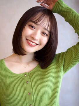 ガーデンヨコハマエスト(GARDEN YOKOHAMA est) 美髪　イメチェン　透明感カラー　ワイドバング　外ハネボブ