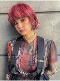 ウルフボブ　デザインカラー　インナーカラー　横浜N