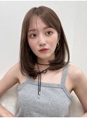 簡単スタイリング/伸ばしかけヘア/小顔ヘア/ブリーチなしカラー