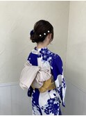 浴衣の着付け、ヘアセット