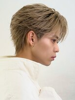 オーシャントーキョーオーバー 渋谷(OCEAN TOKYO OVER)&nbsp;マッシュセンターパートツーブロックフェザーパーマニュアンス