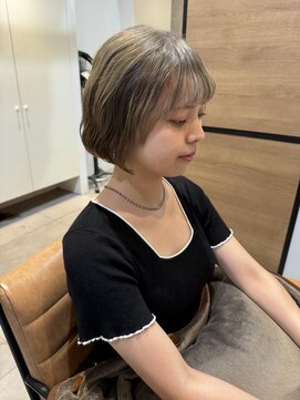 スーリール 西新店(Sourire) ♪ミルクティーベージュ×ボブ♪