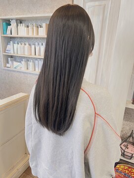 キャアリー(Caary) 福山美容室caaryイルミナカラーグレージュ髪質改善ストレート