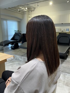 ソイクフ 四条大宮店(SOY-KUFU) 20代30代40代◎似合わせカットココアベージュ小顔ストレート