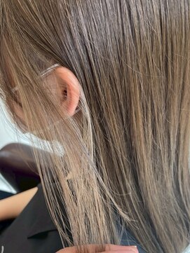 髪質改善/顔周りレイヤーカット/グレージュ[千葉/千葉駅]