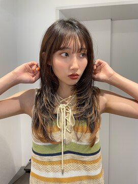 ショートレイヤーウルフミディアムニュアンスパーマ横浜