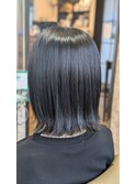 切りっぱなしボブ