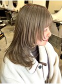 オリーブブラウン/ダブルカラーインナーカラーケアブリーチ