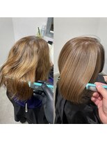 リブ バイ ボクノ(Liv by bokuno)&nbsp;40代/髪質改善/縮毛矯正/トリートメント/ミルクティーベージュ