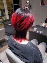 ユナイテッドビューティーウェストコースト(UNITED BEAUTY WEST COAST)&nbsp;デザインカラー/蛍光レッド/ウルフヘア