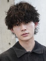 フィフス 大分(fifth)&nbsp;大分シャドウパーマメンズカットラウンドマッシュツーブロック
