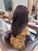 アクシス ナゴヤ(AXIS NAGOYA) ダークパープル/ナチュラルショート/夏のヘアアレンジ/名古屋駅