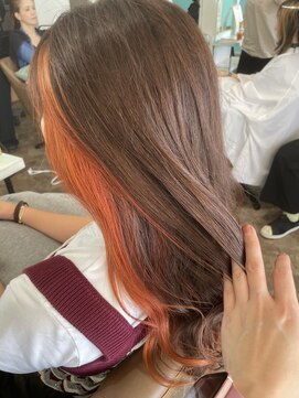 ヘアーディア みどり店(Hair...DiA) インナーオレンジ