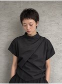 船橋/ラフな束感ベリーショート/暗髪