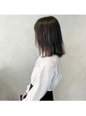 透明感◎暗髪グレー！
