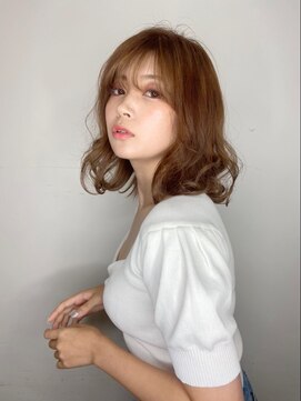 セシルヘアー 岡山駅前店(Cecil hair) 大人可愛いミディアムボブ