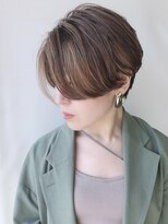 【morio 原宿】ハイライト　ハンサムショート