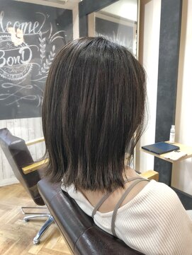 ビー オン ディー ヘア 池袋(BonD hair) ナチュラルが可愛い！外はねミディアムボブ【池袋/髪質改善】