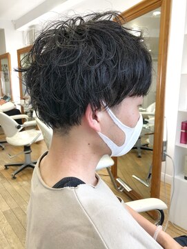 ヘッズ 本八幡店(HEADS) MEN'S HAIR  センターパート　ツイストスパイラル　韓国マッシュ
