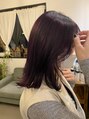 シスコ ヘア デザイン(Scisco hair design) 暗めでもパープルカラーはツヤ感が出やすいのでオススメです♪