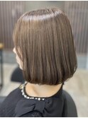 ショートカットショートボブベージュカラーグレージュカラー