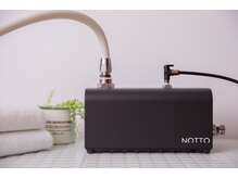 使用するお湯もこだわり◎最先端ウルトラファインバブル炭酸泉発生装置を使用し頭皮・髪の薬剤や汚れを一掃