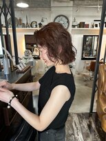 トレンチ(TRENCH)&nbsp;《TRENCH おつじ》ボブ レイヤー パーマ 癖毛