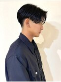 センターパート ニュアンスパーマ