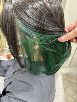 パクタ(PAcuTA.) インナーカラーグリーン　推しメンカラー