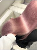 12583髪質改善ストレートラベンダーミルクティーホワイトピンク