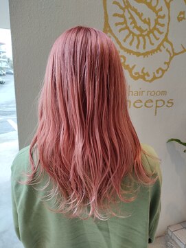 ヘアールーム シープス(hair room sheeps) ハイトーンピンク