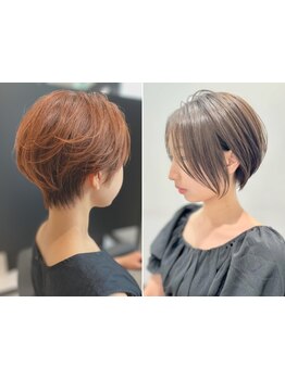 大人の似合わせショートが得意◎大人女性の魅力を引き出すショート・ショートボブならお任せ下さい！心斎橋