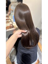 シェノン 奈良橿原店(CHAINON)&nbsp;艶感オリーブベージュカラー／ブリーチなしダブルカラー