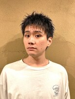 リアイス(Re:ICE)&nbsp;黒髪スパイキーショートウルフ/池袋メンズカット/フェザーパーマ