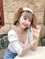 ロンドヴァリー 渋谷店(Lond vallee)&nbsp;イメチェン外ハネボブワイドバングホワイトブロンド美髪韓国